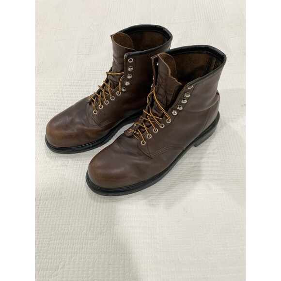 Men\'s Red Wing 2233 SuperSole 8 inch Safety Toe Lace-Up Work Lug Sole Boots 15 D main image 8